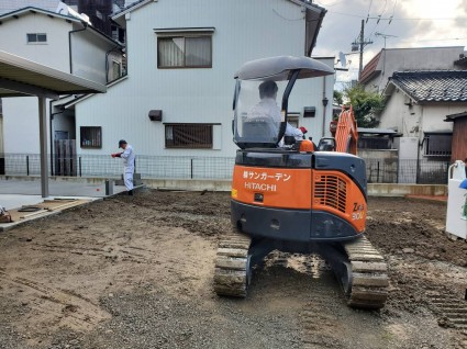 宍粟市山崎町車庫ガレージ工事