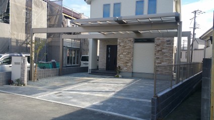 Ｕスタイルのカーポート