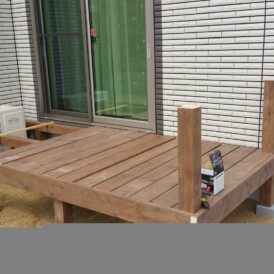 天然木デッキ