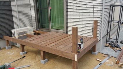 天然木デッキ