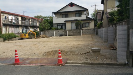 建築工事前の外構