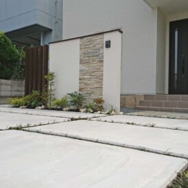 新築のエクステリア工事
