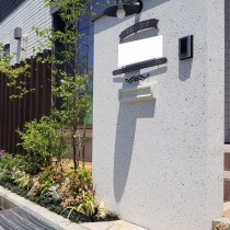 姫路市新築外構|塗り壁と植栽を活かしたエクステリア 姫路市新築外構|塗り壁と植栽を活かしたエクステリア