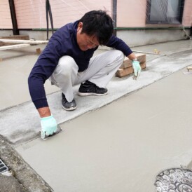 姫路市駐車場土間コン工事