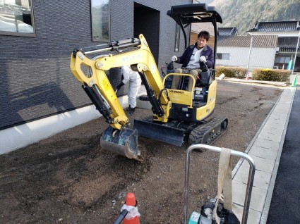 宍粟市山崎町新築和モダン外構工事