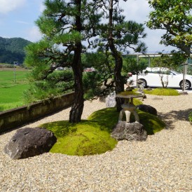 和風庭園のガーデンリフォーム工事　佐用町