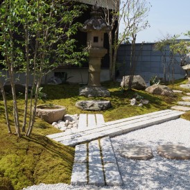 京風の苔のある上品な和の庭　姫路市Ｎ様邸