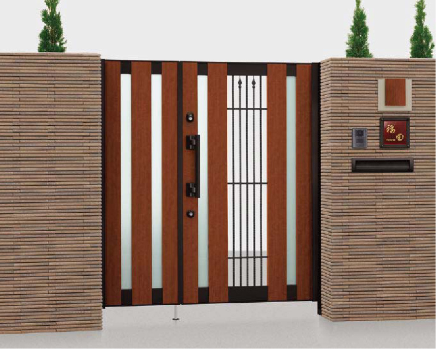 アルミ形材門扉 プレミエス LIXIL｜姫路市の外構・エクステリア・お庭のことなら、サンガーデンへ。
