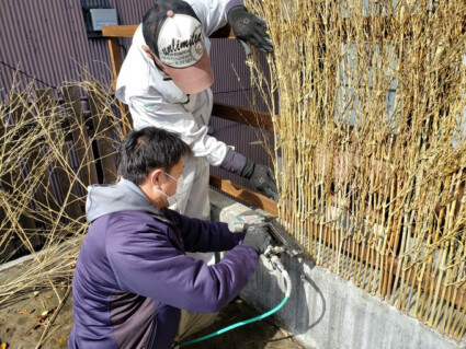 かっこいい竹垣